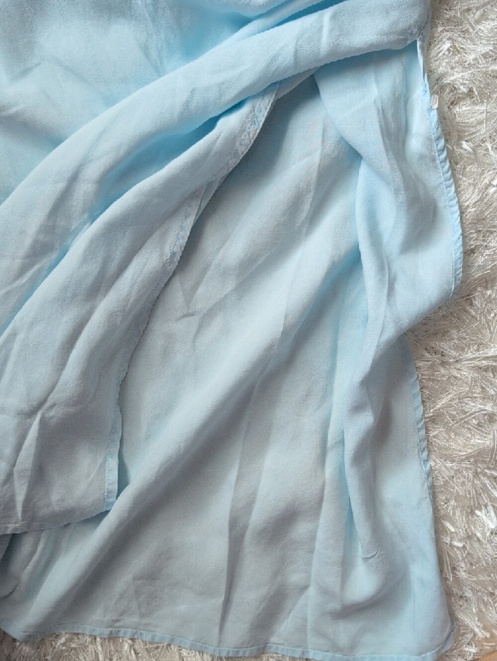 Bella Dahl Pale Blue Tie-Strap Maxi Dress - Picture 4 of 6